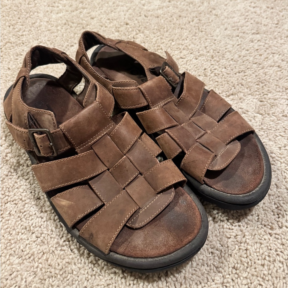 Teva Men's Brown Leather Sandals